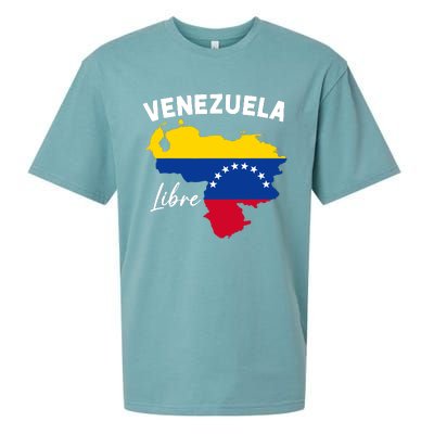 Venezuela Flag Map Proud American Venezuelan Venezuela Libre Sueded Cloud Jersey T-Shirt