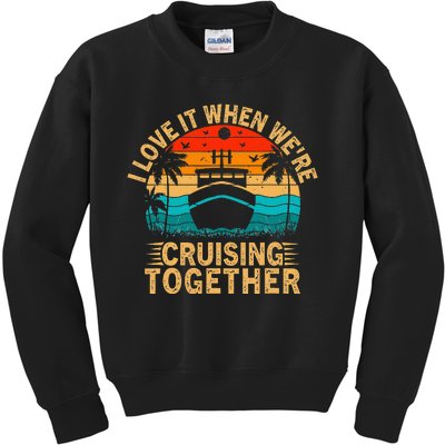 Vacation Family Matching Couple Cruise Ship Cruising Kids Sweatshirt