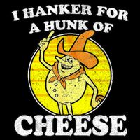 Vintage Funny Meme Retro I Hanker For A Hunk O Cheese Baby Bodysuit