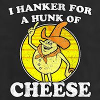 Vintage Funny Meme Retro I Hanker For A Hunk O Cheese Golf Towel