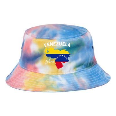 Venezuela Flag Map Proud American Venezuelan Venezuela Libre Tie Dye Newport Bucket Hat