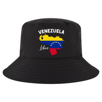 Venezuela Flag Map Proud American Venezuelan Venezuela Libre Cool Comfort Performance Bucket Hat