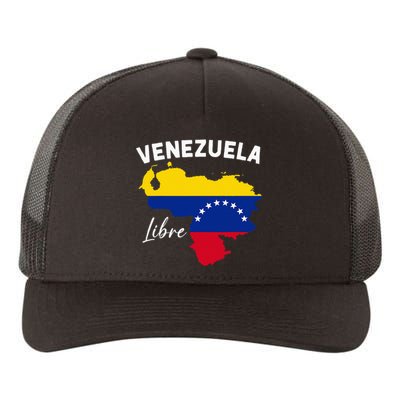 Venezuela Flag Map Proud American Venezuelan Venezuela Libre Yupoong Adult 5-Panel Trucker Hat