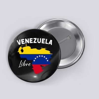 Venezuela Flag Map Proud American Venezuelan Venezuela Libre Button