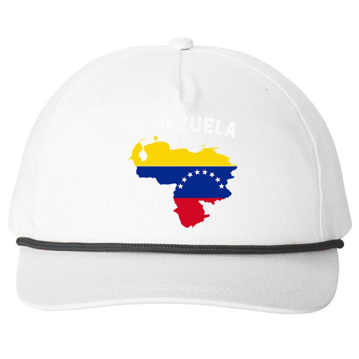 Venezuela Flag Map Proud American Venezuelan Venezuela Libre Snapback Five-Panel Rope Hat