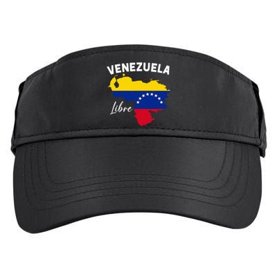 Venezuela Flag Map Proud American Venezuelan Venezuela Libre Adult Drive Performance Visor