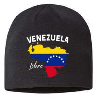 Venezuela Flag Map Proud American Venezuelan Venezuela Libre Sustainable Beanie