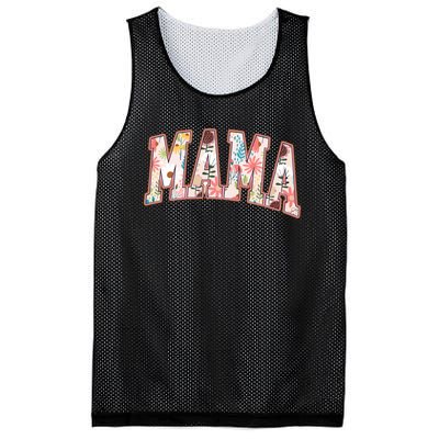 Vintage Floral Mama Mesh Reversible Basketball Jersey Tank