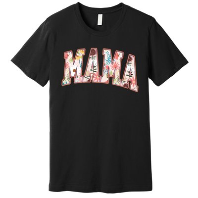 Vintage Floral Mama Premium T-Shirt