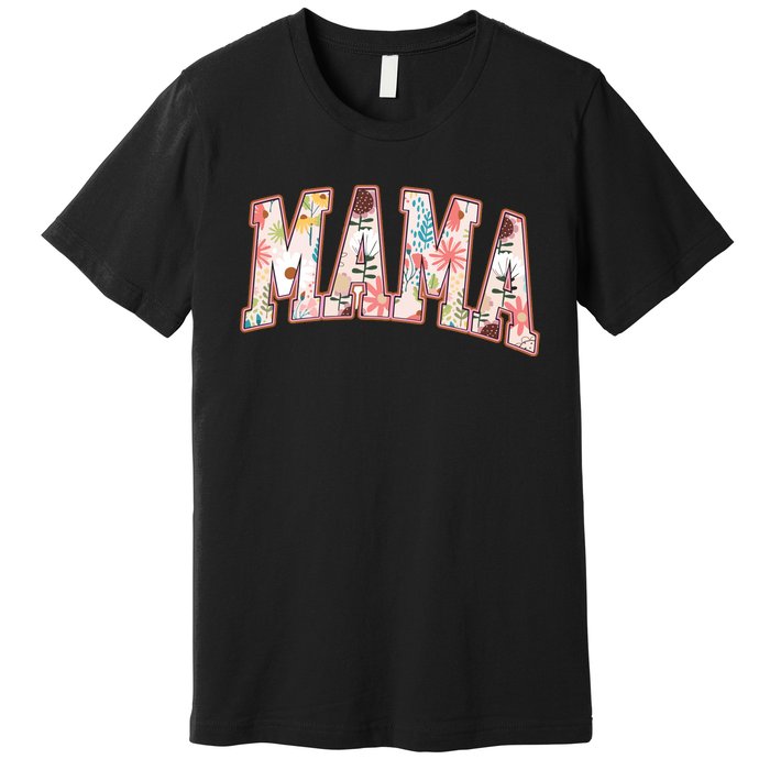 Vintage Floral Mama Premium T-Shirt