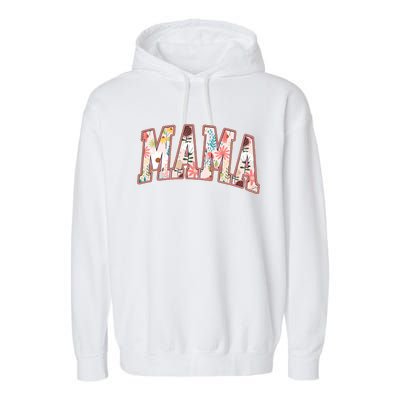 Vintage Floral Mama Garment-Dyed Fleece Hoodie