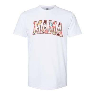 Vintage Floral Mama Softstyle CVC T-Shirt