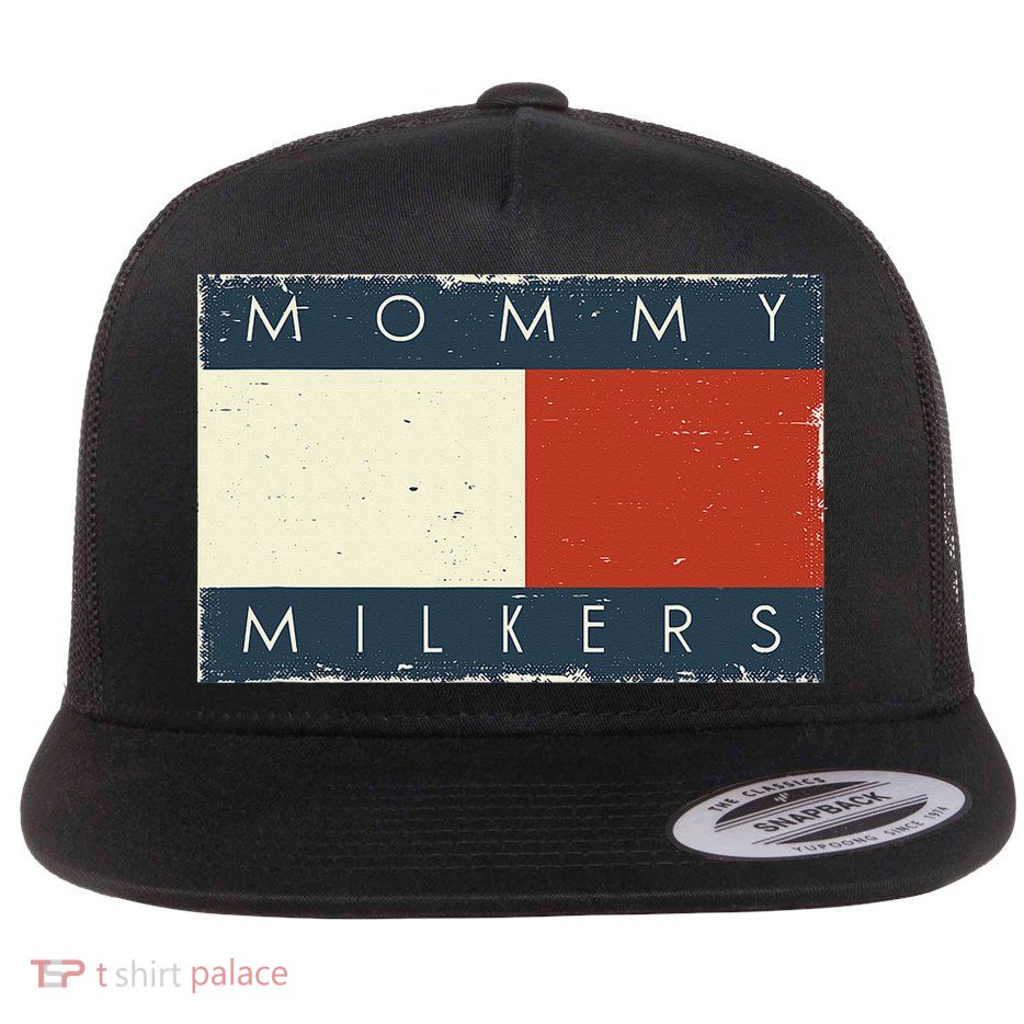 Vintage Funny Meme Love Mommy Milkers Flatbill Hat