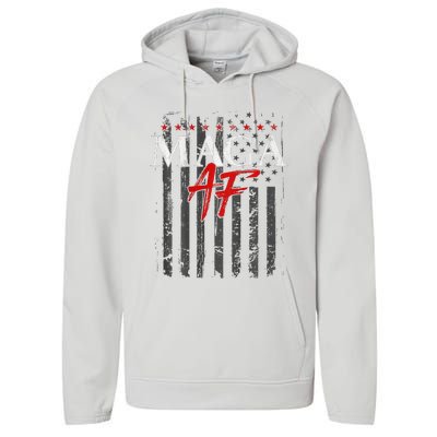 Vote Felon Maga Af Trump 2024 Performance Fleece Hoodie