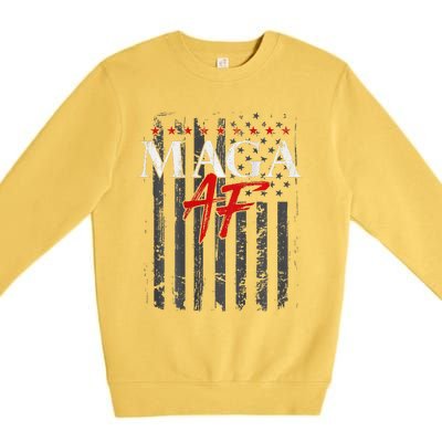 Vote Felon Maga Af Trump 2024 Premium Crewneck Sweatshirt