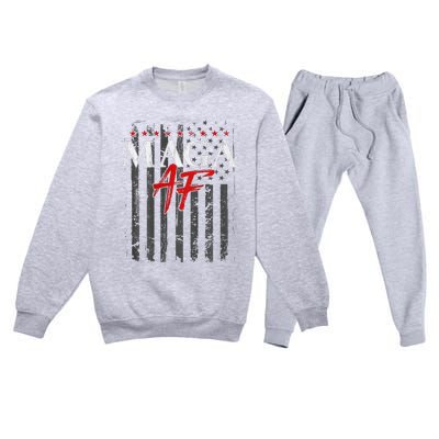 Vote Felon Maga Af Trump 2024 Premium Crewneck Sweatsuit Set