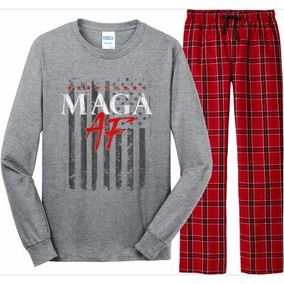 Vote Felon Maga Af Trump 2024 Long Sleeve Pajama Set