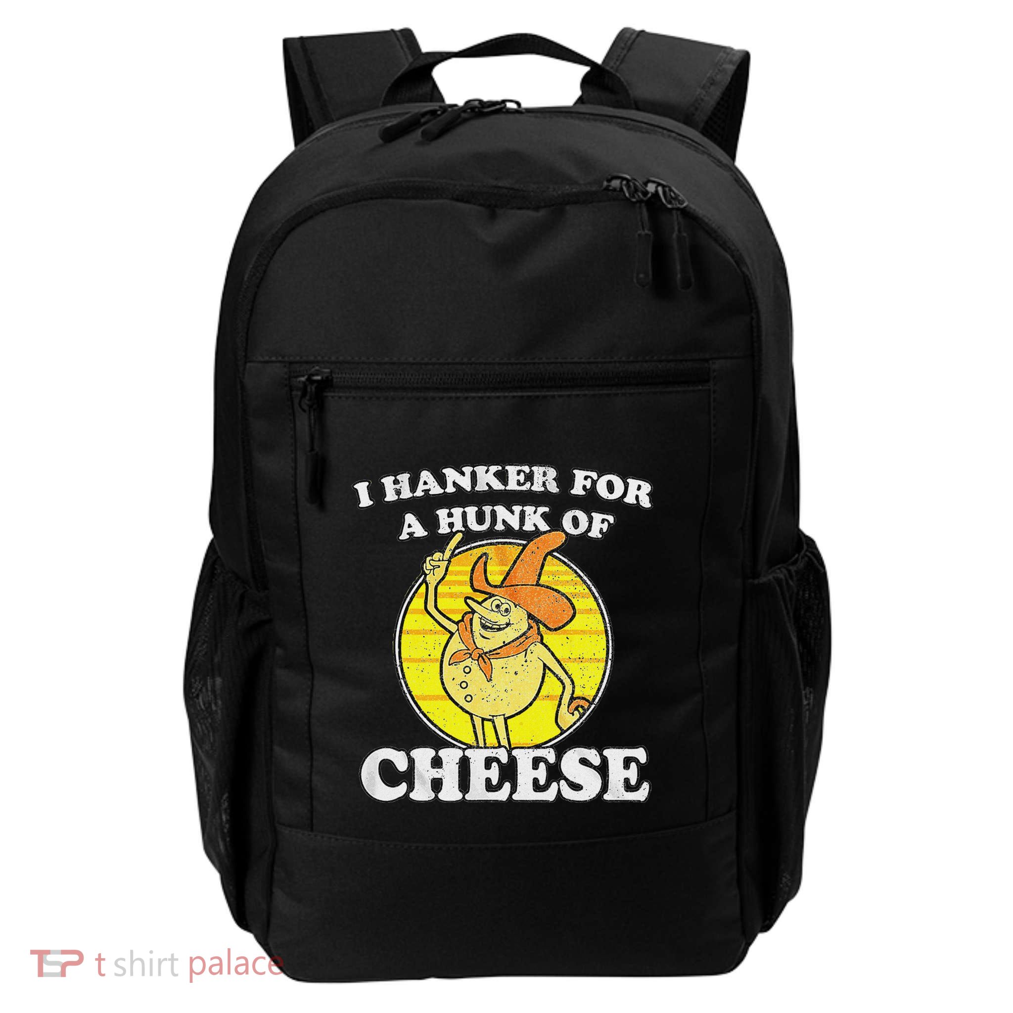 Vintage Funny Meme Retro I Hanker For A Hunk O Cheese Backpack
