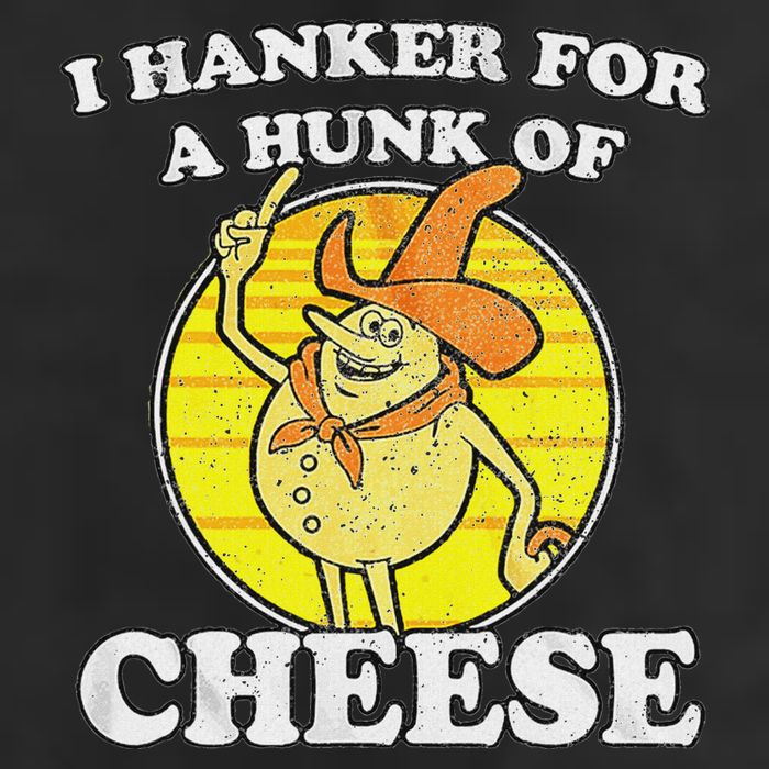 Vintage Funny Meme Retro I Hanker For A Hunk O Cheese Golf Towel