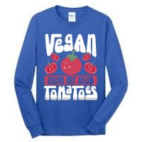 Vegan From My Head Tomatoes Veganism Meaningful Gift Tall Long Sleeve T-Shirt