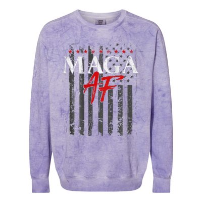 Vote Felon Maga Af Trump 2024 Colorblast Crewneck Sweatshirt