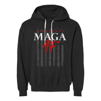 Vote Felon Maga Af Trump 2024 Garment-Dyed Fleece Hoodie