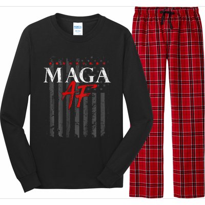 Vote Felon Maga Af Trump 2024 Long Sleeve Pajama Set