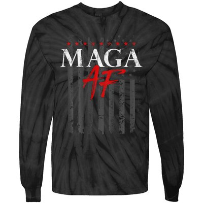 Vote Felon Maga Af Trump 2024 Tie-Dye Long Sleeve Shirt