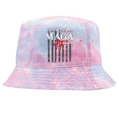 Vote Felon Maga Af Trump 2024 Tie-Dyed Bucket Hat