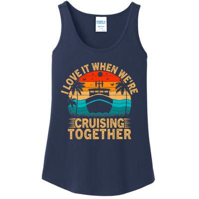 Vintage Family Matching Couple Cruise Ship Cruising Vacation Ladies Essential Tank