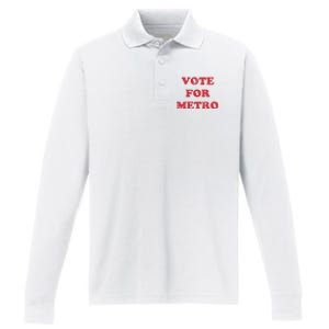 Vote For Metro Mustic Lover Saying Rapper Hiphop Culture Performance Long Sleeve Polo