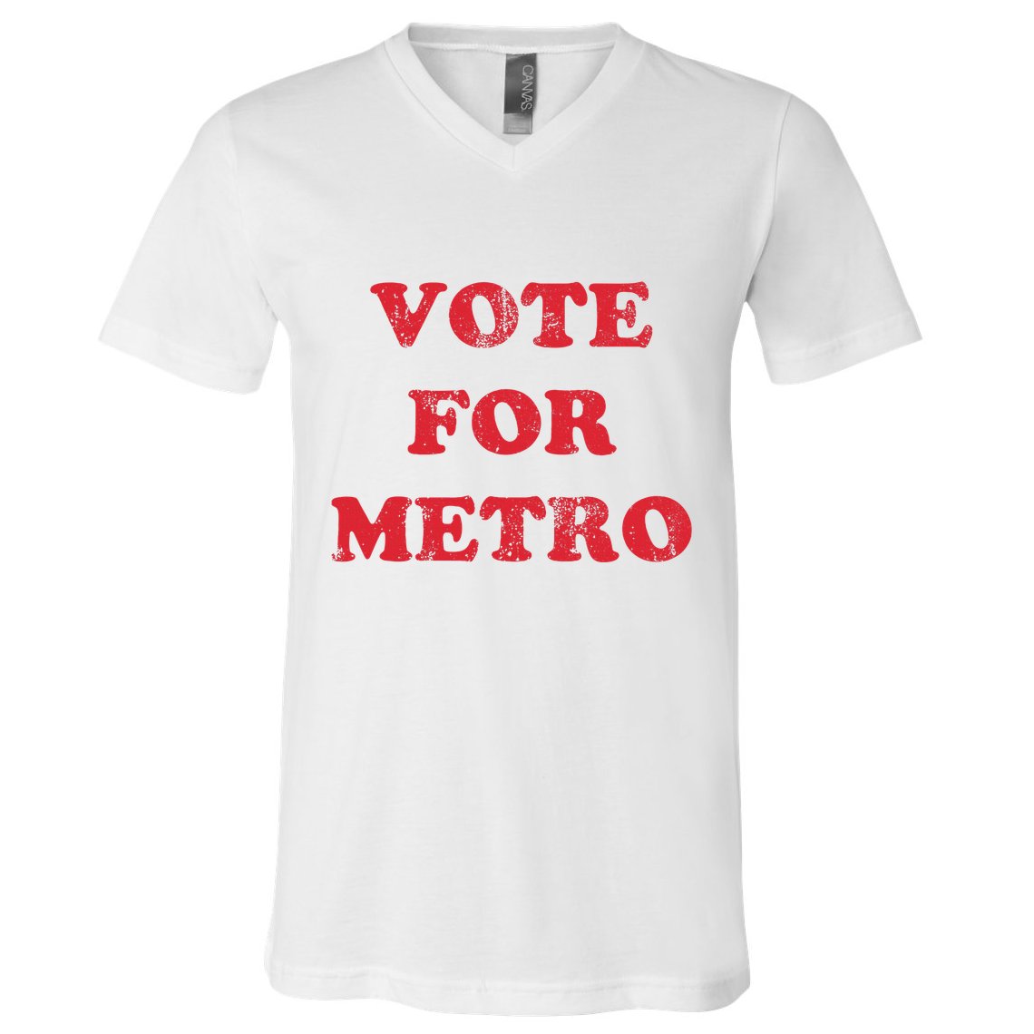 Vote For Metro Mustic Lover Saying Rapper Hiphop Culture V-Neck T-Shirt