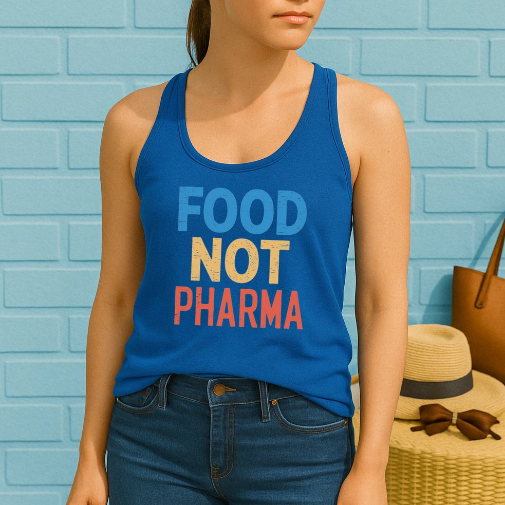 Vintage Food Not Pharma Womens Tank Top