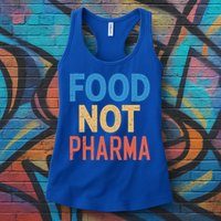 Vintage Food Not Pharma Womens Tank Top