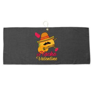 Valentines Funny Nacho Valentine Anti Valentine Gift Large Microfiber Waffle Golf Towel