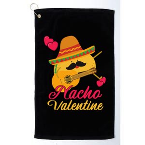 Valentines Funny Nacho Valentine Anti Valentine Gift Platinum Collection Golf Towel