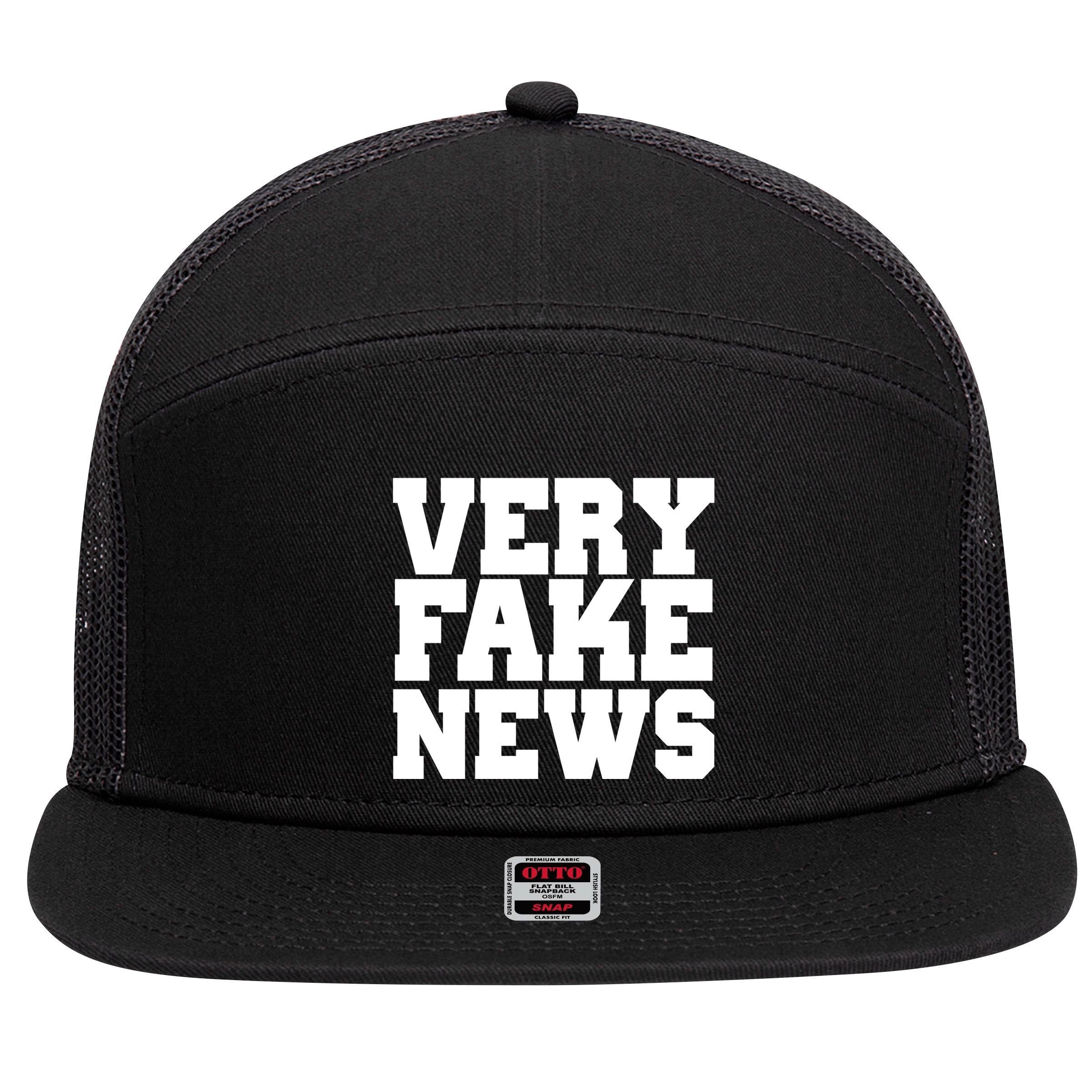 Very Fake News VFN 7 Panel Mesh Trucker Snapback Hat