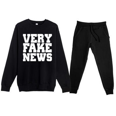 Very Fake News VFN Premium Crewneck Sweatsuit Set