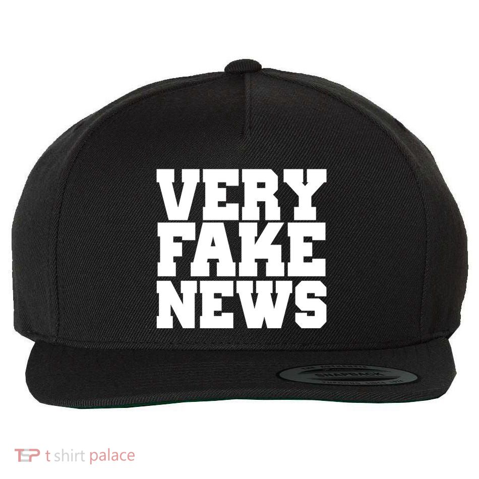 Very Fake News VFN Wool Snapback Cap
