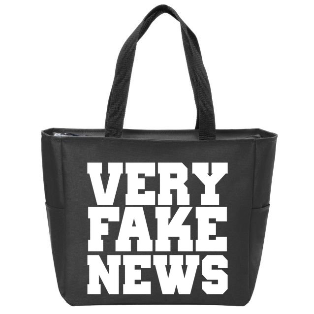 Very Fake News VFN Zip Tote Bag