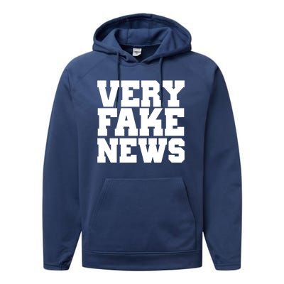 Very Fake News VFN Performance Fleece Hoodie