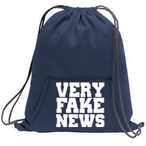 Very Fake News VFN Sweatshirt Cinch Pack Bag