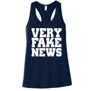 Very Fake News VFN Women's Racerback Tank