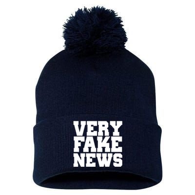 Very Fake News VFN Pom Pom 12in Knit Beanie