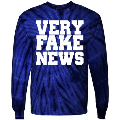 Very Fake News VFN Tie-Dye Long Sleeve Shirt