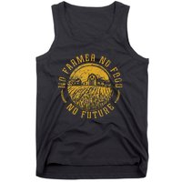 Vintage Farm No Farmer No Food No Future Farming Tank Top