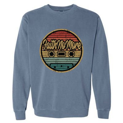 Vintage Faith No More Cassette Retro Circle Musician Garment-Dyed Sweatshirt