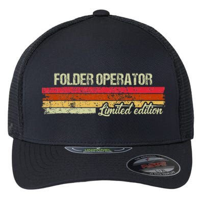 Vintage Folder Operator Limited Edition Flexfit Unipanel Trucker Cap