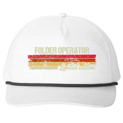 Vintage Folder Operator Limited Edition Snapback Five-Panel Rope Hat