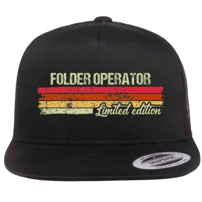 Vintage Folder Operator Limited Edition Flat Bill Trucker Hat